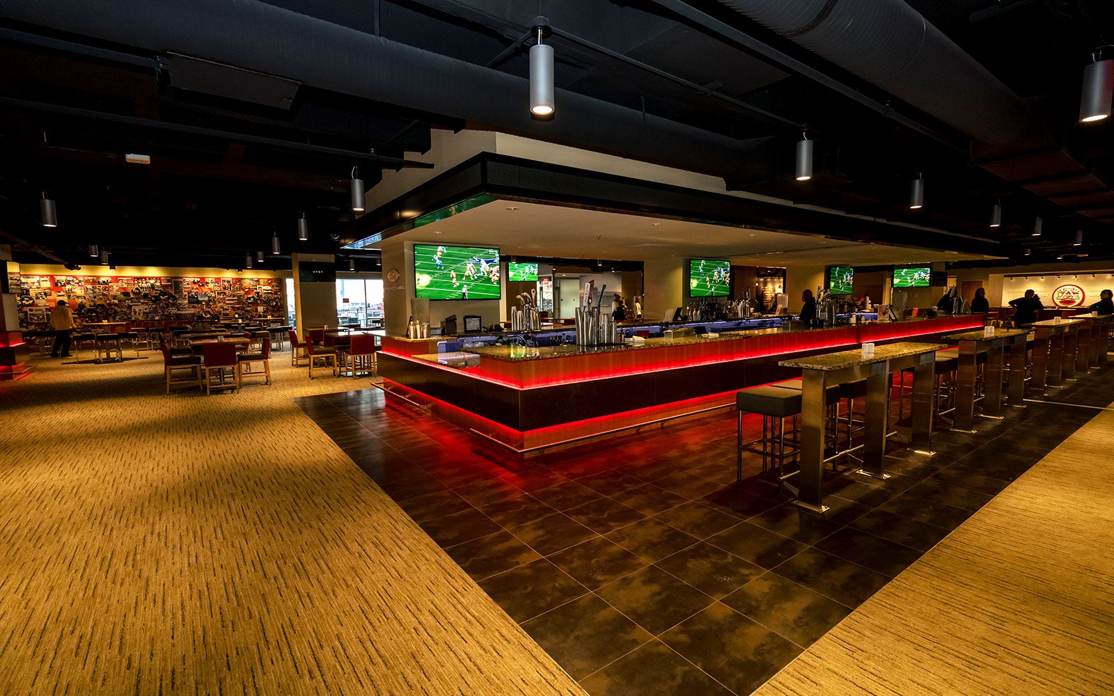 View of the Founder's Club event space at GEHA Field at Arrowhead Stadium